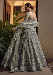Crimson Bridal Net Maxi 3 Piece Unstitched / Stitched