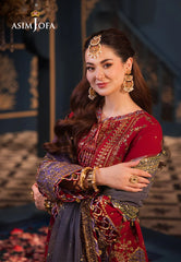 Asim Jofa Luxury Lawn Cotton Embroidered 3 piece Unstitched / Stitched