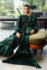 Asim Jofa Palachi Luxury Velvet Dress Embroidered 3 Piece Unstitched / Stitched