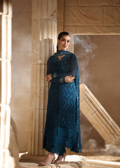 Azure Luxury Chiffon Embroidered 3 Piece Unstitched / Stitched