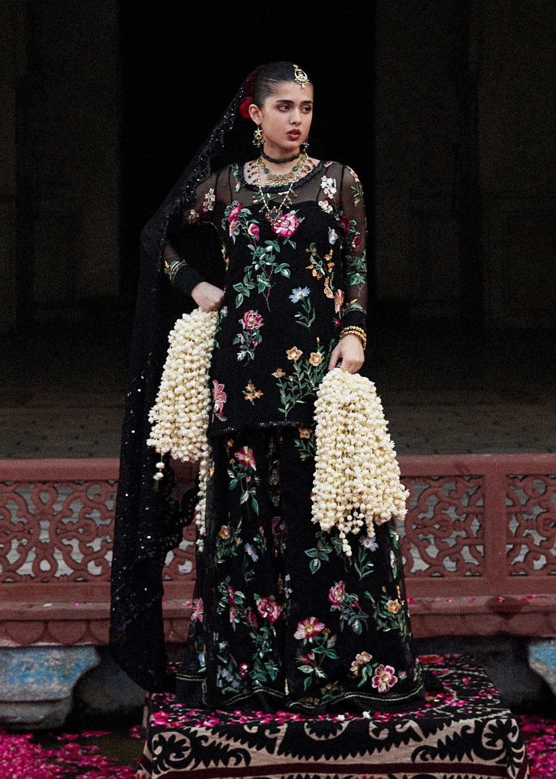 Hussain Rehar Embroidered Luxury Chiffon 3 Pices Unstitched / Stitched