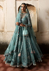 Hussain Rehar Net Maxi Wedding Collection Hand Work 3 Piece Unstitched / Stitched