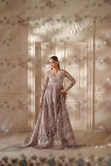 Baroque Luxury Net Embroidered Dress 3 Piece Unstitched / Stitched