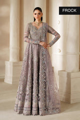 Baroque Luxury Net Embroidered Dress 3 Piece Unstitched / Stitched