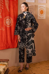 Nureh Printed Lawn Collection 3 piece Unstitched / Stitched