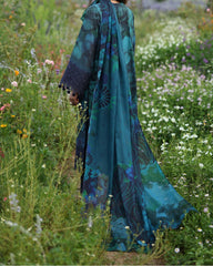 Baroque Luxury Embroidered Lawn 3 Piece Unstitched / Stitched