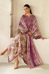 Baroque Luxury Embroidered Lawn 3 Piece Unstitched / Stitched