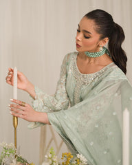 Gulaal Embroidered Chiffon Wedding Collection 3 Piece Unstitched / Stitched