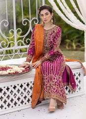 Farah Talib Aziz Luxury Embroidered Chiffon 3 Pices Unstitched / Stitched