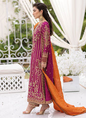 Farah Talib Aziz Luxury Embroidered Chiffon 3 Pices Unstitched / Stitched