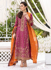 Farah Talib Aziz Luxury Embroidered Chiffon 3 Pices Unstitched / Stitched