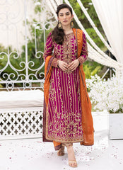 Farah Talib Aziz Luxury Embroidered Chiffon 3 Pices Unstitched / Stitched