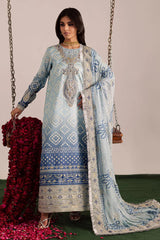 Nureh Luxury Lawn Embroidered 3 piece Unstitched / Stitched