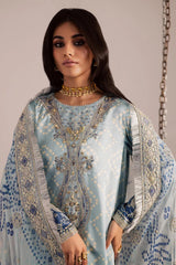 Nureh Luxury Lawn Embroidered 3 piece Unstitched / Stitched