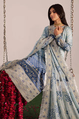 Nureh Luxury Lawn Embroidered 3 piece Unstitched / Stitched