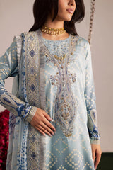 Nureh Luxury Lawn Embroidered 3 piece Unstitched / Stitched