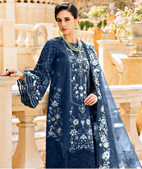 Baroque Chantelle Embroidered Luxury Chiffon 3 piece Unstitched / Stitched