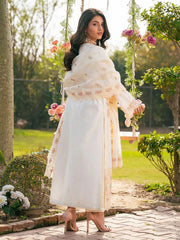 Elaf Premium Festive Chikankari Lawn Collection 3 piece Unstitched / Stitched
