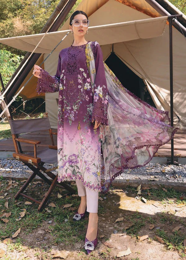 Maria B Luxury Lawn Embroidered 3 piece Unstitched / Stitched