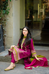 Omal By Komal Cotton Full Embroidery Collection 3 Piece Unstitched / Stitched