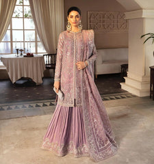 Soraya Sher Organza Emb Formal Collection 3 Piece Unstitch / Stitched