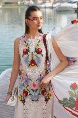 Maria B Luxury Lawn Embroidered 3 piece Unstitched / Stitched