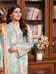 Aneela's Chicken Kari Luxury Lawn Emb Collection 3Piece Unstitched / Stitched