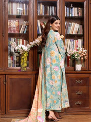 Aneela's Chicken Kari Luxury Lawn Emb Collection 3Piece Unstitched / Stitched