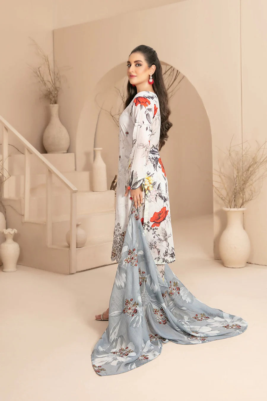 Laiq by Tawakkal  Luxury Lawn Emb Collection 3Piece Unstitched / Stitched