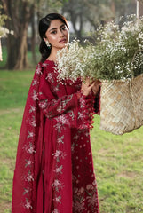 Sadrinia Luxury Lawn Chikan Kari Embroidered 3 Piece Unstitched / Stitched