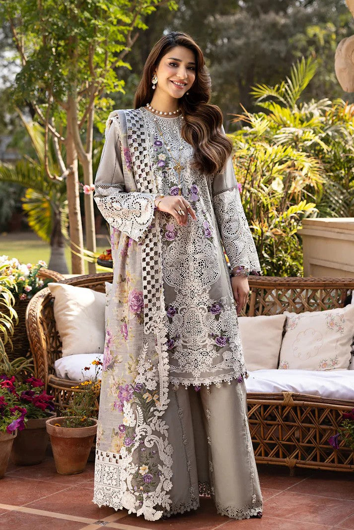 Elaf New Arrival Luxury Lawn Embroidery 3 Piece Unstitched / Stitched