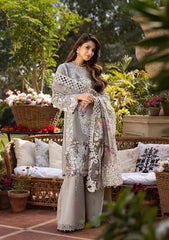 Elaf New Arrival Luxury Lawn Embroidery 3 Piece Unstitched / Stitched
