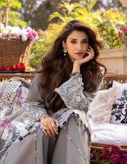 Elaf New Arrival Luxury Lawn Embroidery 3 Piece Unstitched / Stitched