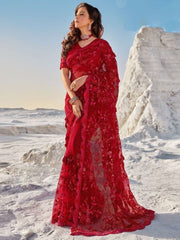 Maria B Luxury Embroidered Net Saree Unstitched / Stitched