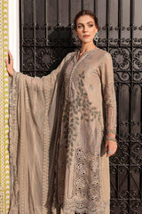 Maria B Luxury Lawn Chikan kari Embroidered 3 Piece Unstitched / Stitched