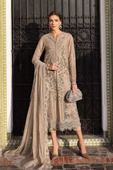 Maria B Luxury Lawn Chikan kari Embroidered 3 Piece Unstitched / Stitched