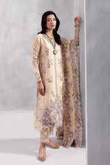 Mushq Chikankari Embroidered Lawn 3 Piece Unstitched / Stitched