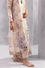 Mushq Chikankari Embroidered Lawn 3 Piece Unstitched / Stitched