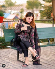 Bareeze Luxury Lawn Emb Collection 3Piece Unstitched / Stitched