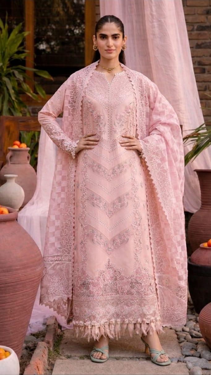 Rangrez Cotton Full Embroidery Collection 3 Piece Unstitched / Stitched