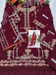 Dilkash Chiffon Wedding Collection 3 Piece Unstitched / Stitched