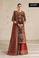 Baroque Luxury Chiffon Embroidered Dress 3 Piece Unstitched / Stitched