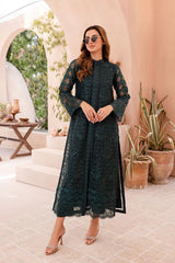 Azure Embroidered Soft Organza 3 Piece Unstitched / Stitched