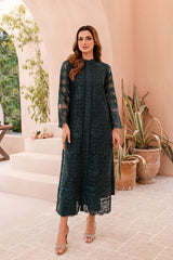 Azure Embroidered Soft Organza 3 Piece Unstitched / Stitched