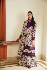Aneela's Digital Printed Luxury Lawn Emb Collection 3Piece Unstitched / Stitched