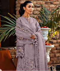 Akbar Aslam Lawn Chikan kari Embroidered 3 Piece Unstitched / Stitched