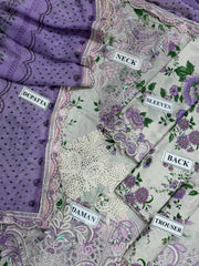 Nureh Luxury Lawn Emb Collection 3Piece Unstitched / Stitched