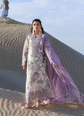 Nureh Luxury Lawn Emb Collection 3Piece Unstitched / Stitched