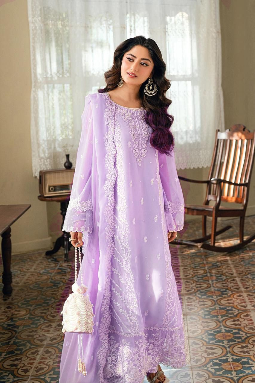 Azure luxury Chiffon Embroidered 3 Piece Unstitched / Stitched