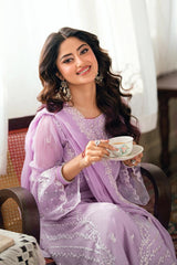 Azure luxury Chiffon Embroidered 3 Piece Unstitched / Stitched
